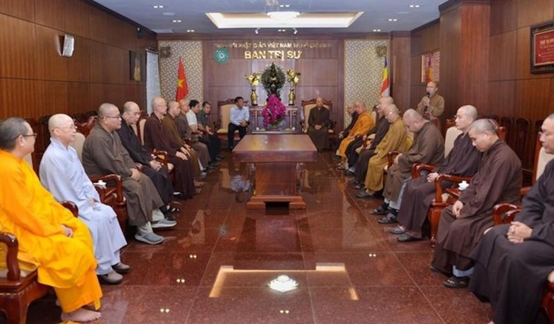 TP.HCM: Lãnh đạo Ban Tôn giáo thăm đoàn Đại biểu Phật giáo tham dự Đại hội IX GHPGVN ảnh 2