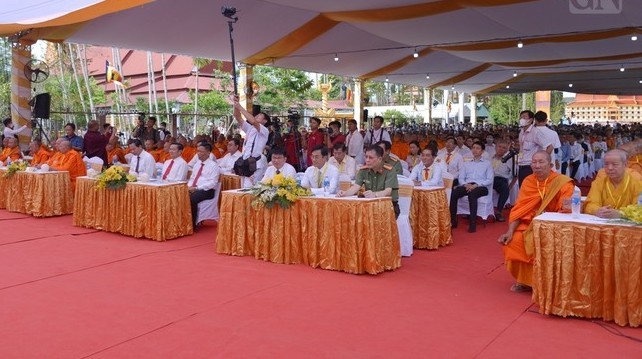 Đức Pháp chủ GHPGVN quang lâm Học viện Phật giáo Nam tông Khmer tại Cần Thơ ảnh 3