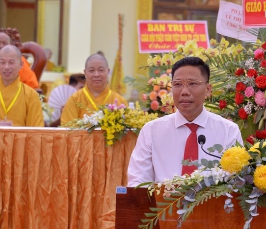 Đức Pháp chủ GHPGVN quang lâm Học viện Phật giáo Nam tông Khmer tại Cần Thơ ảnh 4