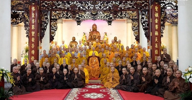 Nam Định: Đức Pháp chủ GHPGVN quang lâm truyền giới tại Đại giới đàn Trí Hải ảnh 5