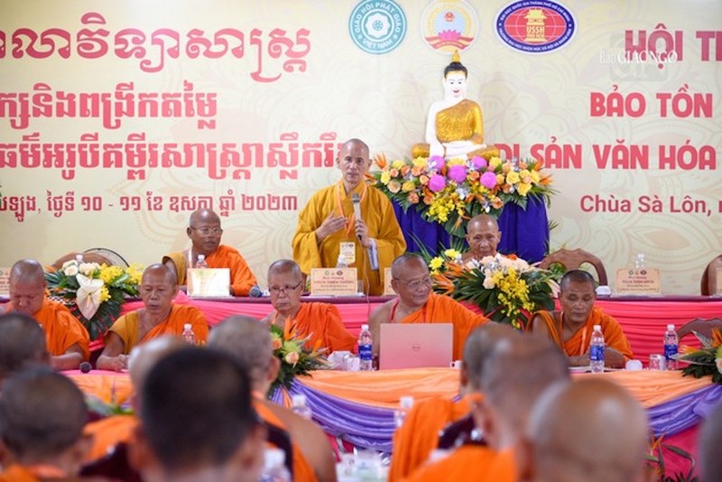 Tọa đàm 'Phật giáo Nam tông Khmer tỉnh An Giang đồng hành cùng dân tộc' ảnh 4