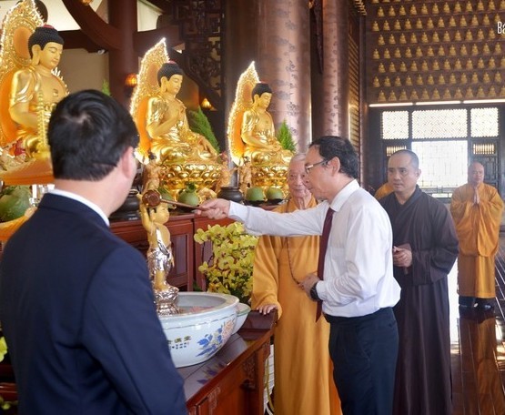 Chủ tịch nước Võ Văn Thưởng thăm Chủ tịch Hội đồng Trị sự GHPGVN ảnh 7