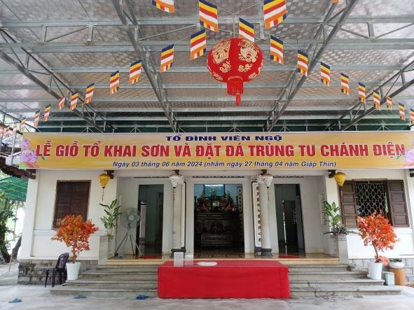 Giỗ Tổ khai sơn và đặt đá trùng tu chùa Viên Ngộ ảnh 1