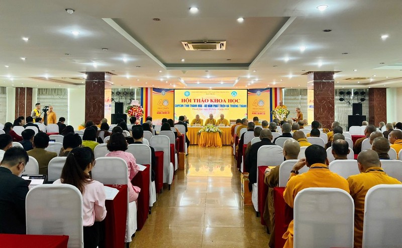 Khai mạc Hội thảo Khoa học nhân kỷ niệm 40 năm thành lập GHPGVN tỉnh Thanh Hoá ảnh 2