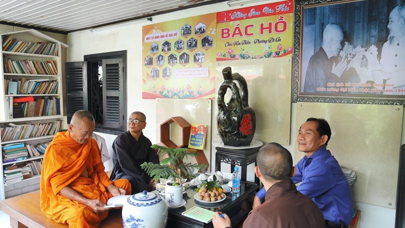 Ra mắt không gian văn hóa Hồ Chí Minh tại chùa Kim Thiền (Bình Dương) ảnh 1