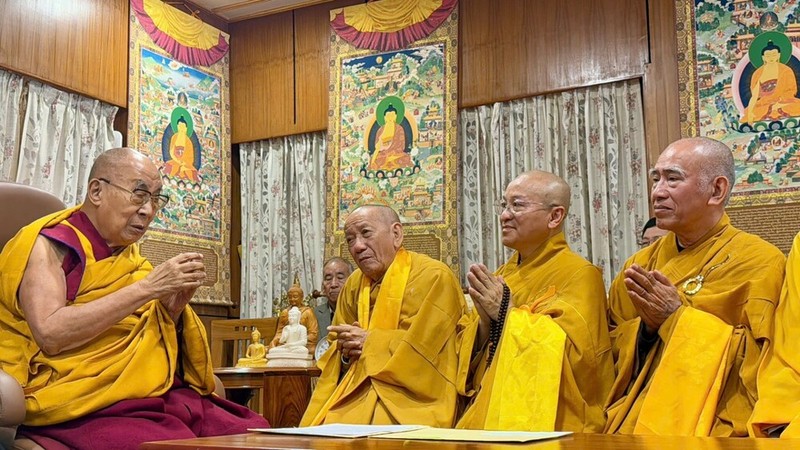 Đoàn Phật giáo Việt Nam đảnh lễ Đức DaLai LaMa tại Dharamshala, Ấn Độ ảnh 3