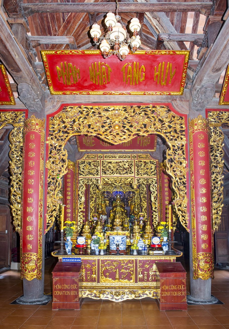 Kiến trúc độc đáo của ngôi chùa làm bằng gỗ lim ở Hà Tĩnh ảnh 10