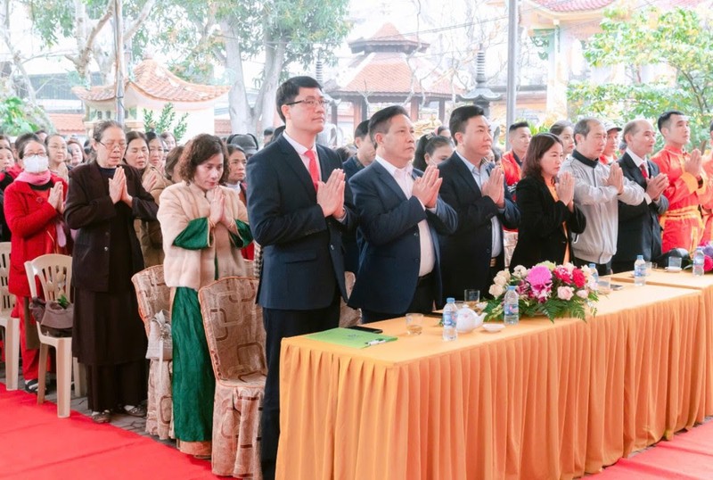 Khai mạc lễ hội văn hóa truyền thống "Cỗ oản cầu phúc" năm 2025 tại chùa Khải Minh ảnh 2