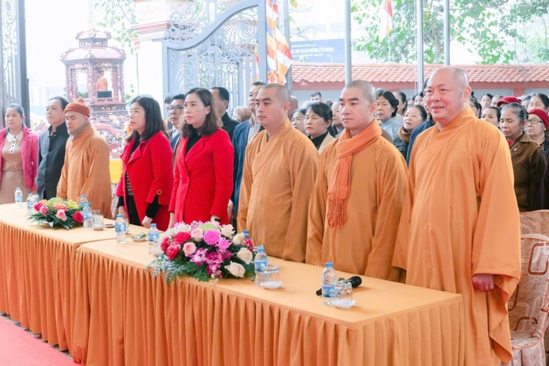 Khai mạc lễ hội văn hóa truyền thống "Cỗ oản cầu phúc" năm 2025 tại chùa Khải Minh ảnh 1