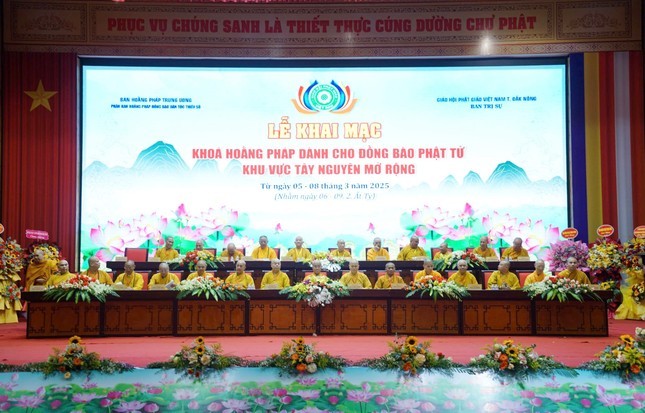 Khóa hoằng pháp dành cho đồng bào Phật tử khu vực Tây Nguyên mở rộng năm 2025 ảnh 1