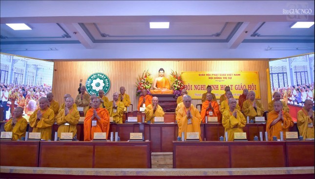 Hội nghị sinh hoạt Giáo hội: Giáo hội sẽ tinh gọn bộ máy, không tổ chức Đại hội Phật giáo cấp huyện ảnh 1