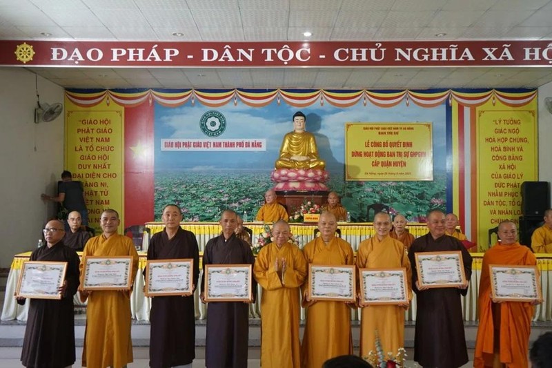 Đà Nẵng: Công bố quyết định dừng hoạt động 7 Ban Trị sự cấp quận huyện ảnh 2