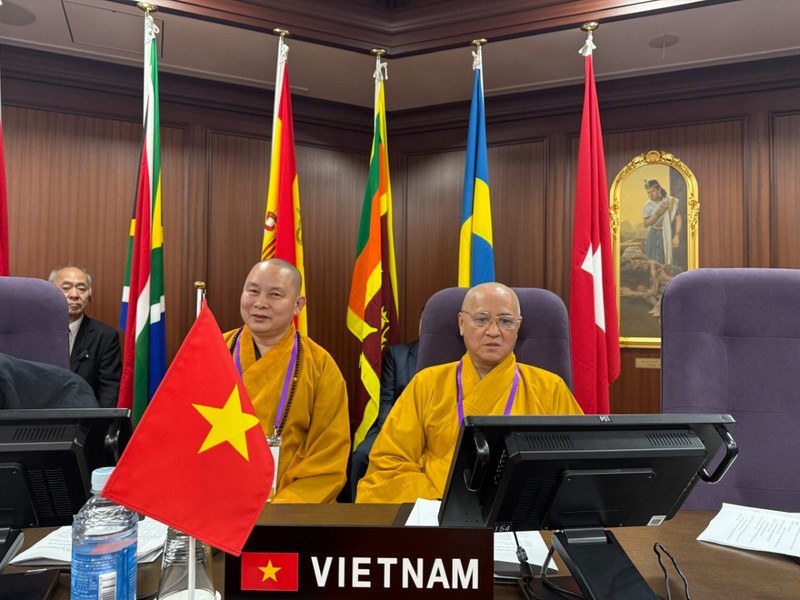 Hòa thượng Thích Huệ Thông phát biểu tại Hội nghị Thượng đỉnh Phật giáo Thế giới lần thứ IX ở Nhật Bản ảnh 1