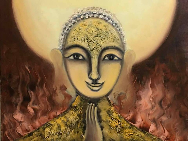 Cõi thiền trong những bức tranh của hoạ sĩ Hoàng A Sáng ảnh 1