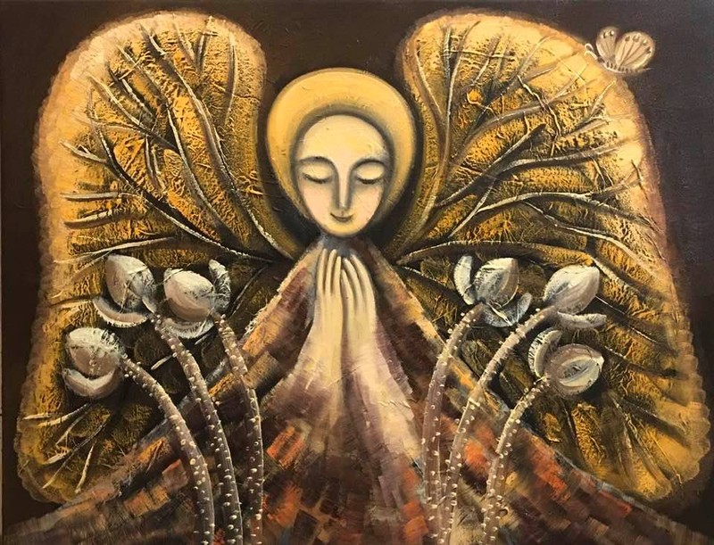 Cõi thiền trong những bức tranh của hoạ sĩ Hoàng A Sáng ảnh 6