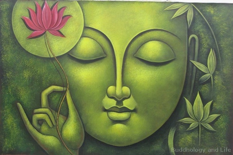 14 tranh vẽ Đức Phật Thích Ca bằng sơn dầu ảnh 6