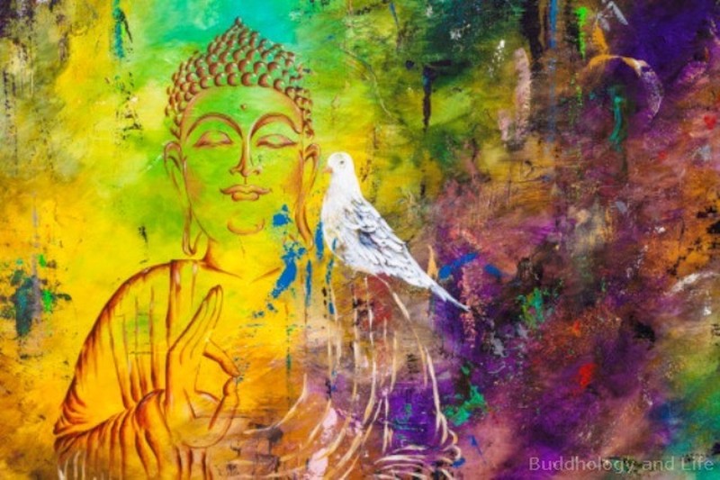 14 tranh vẽ Đức Phật Thích Ca bằng sơn dầu ảnh 10