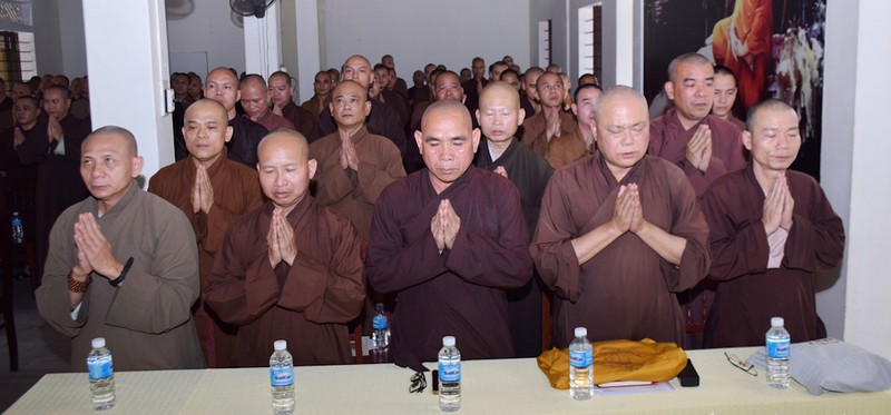 Ban Trị sự GHPGVN tỉnh Quảng Trị tổ chức Hội nghị Tăng sự năm 2023 ảnh 3