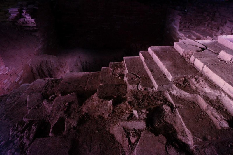 Tàn tích tòa tháp khổng lồ trong lòng đất chùa Phật Tích ảnh 5