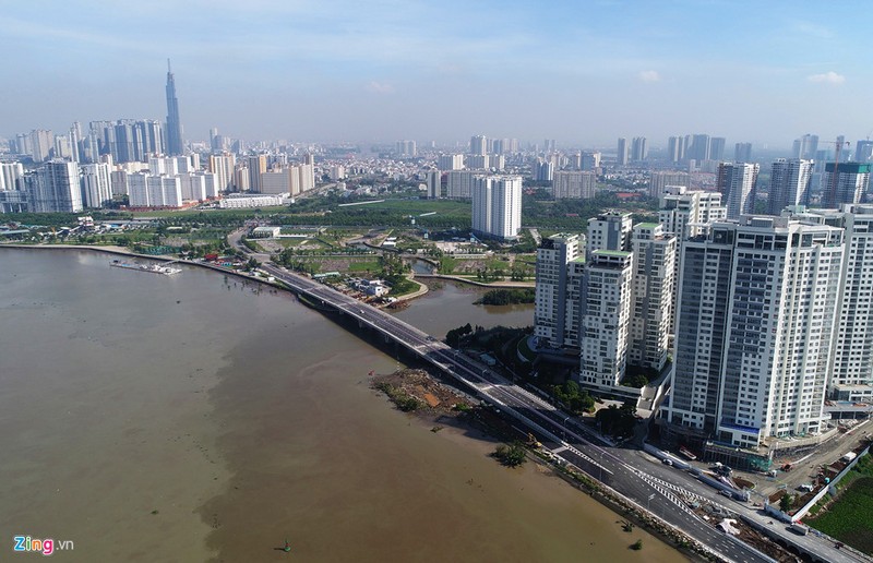 Thông xe cây cầu 500 tỷ qua đảo Kim Cương ở Sài Gòn - ảnh 1