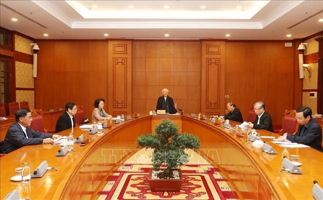Tổng Bí thư, Chủ tịch nước chủ trì họp Tiểu ban Nhân sự Đại hội XIII của Đảng - ảnh 1