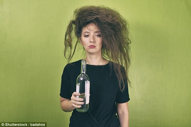 Kết quả hình ảnh cho How your HAIR can tell if you're an alcoholic: People who drink too much are more likely to have two specific compounds in their follicles