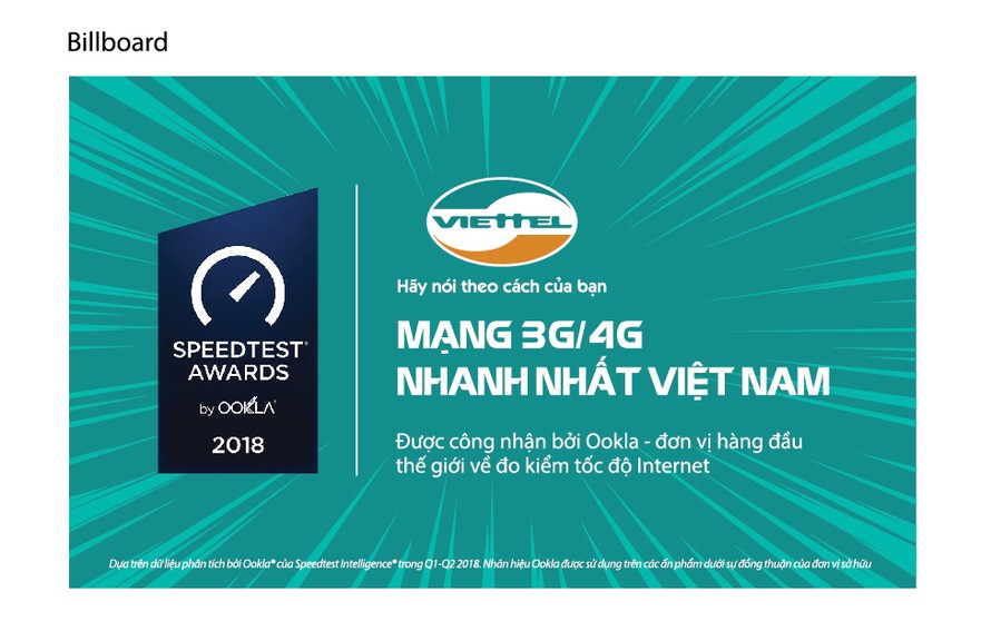 SpeedTest: Viettel là mạng di động nhanh nhất Việt Nam