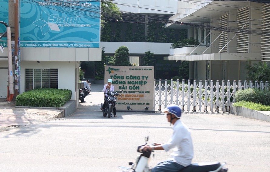 Trụ sở SAGRI, nơi xảy ra những sai phạm trong việc cho thuê đất công sai quy định. (Ảnh: Trần Xuân Tình/TTXVN)