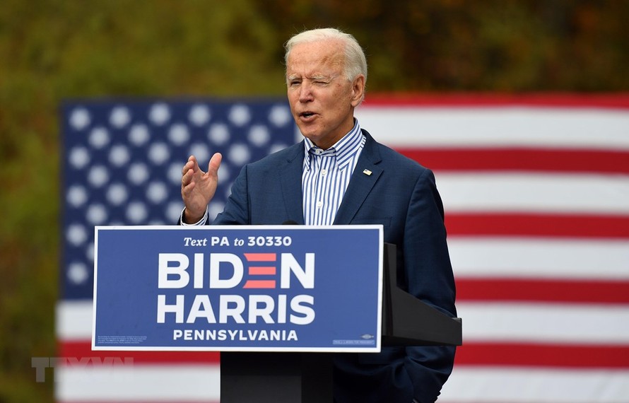 Ứng cử viên Tổng thống đảng Dân chủ Mỹ Joe Biden. (Ảnh: AFP/TTXVN)