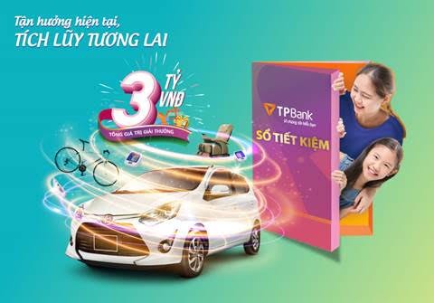 Gửi tiết kiệm tại TPBank trong khoảng thời gian từ ngày 21/4 đến ngày 21/7, quý khách hàng có cơ hội nhận được hàng chục nghìn phần quà hấp dẫn, trong đó có cả chiếc ô tô trị giá lên tới 400 triệu đồng