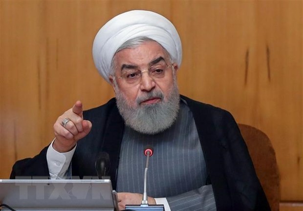 Tổng thống Iran Hassan Rouhani phát biểu tại một cuộc họp ở Tehran. (Ảnh: AFP/TTXVN)