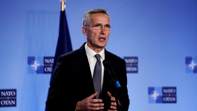 Tổng Thư ký NATO Jens Stoltenberg tại Brussels. (Ảnh: Reuters)