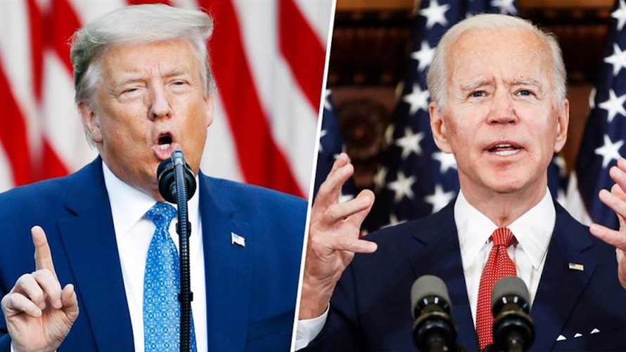 Tổng thống Trump và cựu Phó Tổng thống Biden. Ảnh: NBC News