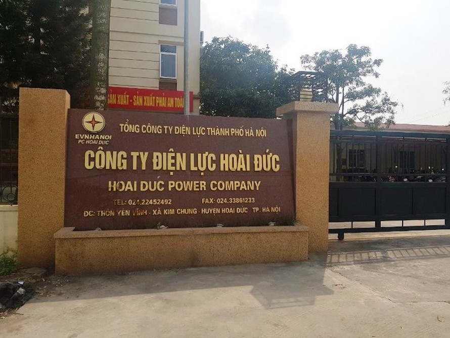 Trụ sở Công ty Điện lực Hoài Đức.