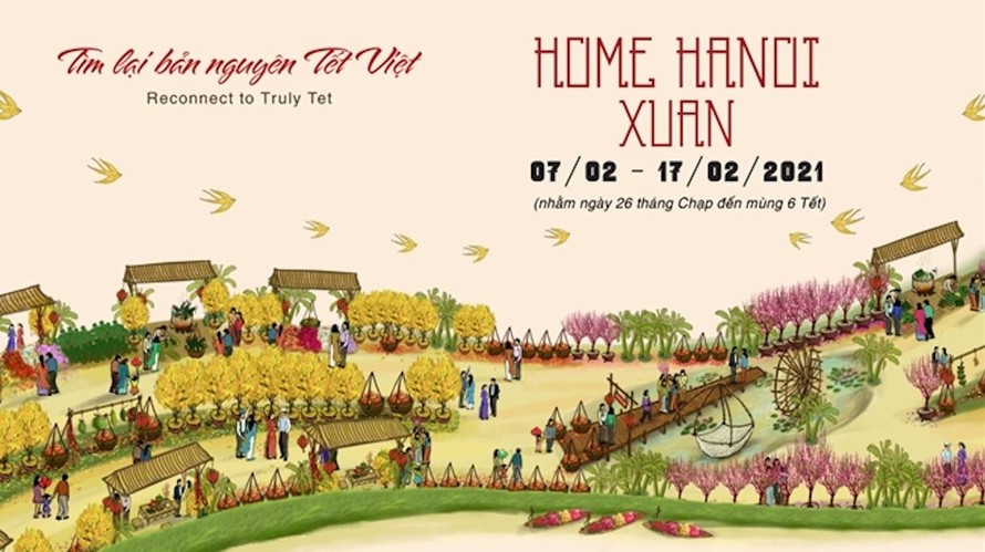 Đường hoa Home Hanoi Xuan 2021 sắp xuất hiện tại Hà Nội