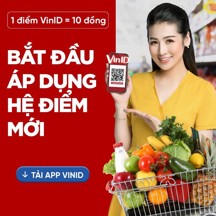 Người dùng VinID có thể tích điểm trên mọi giao dịch có giá trị chỉ từ 1.000 đồng từ 01/06/2021.