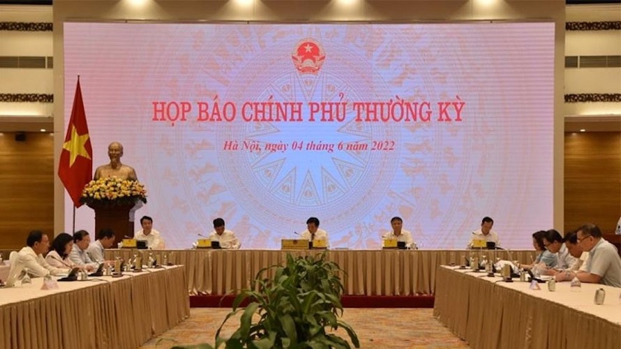 Quang cảnh buổi họp báo.