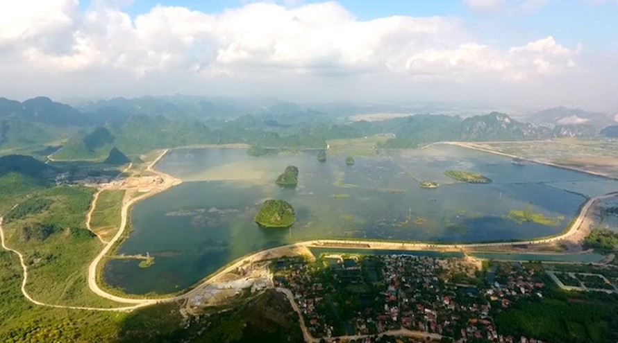 Toàn cảnh quần thể chùa Tam Chúc.