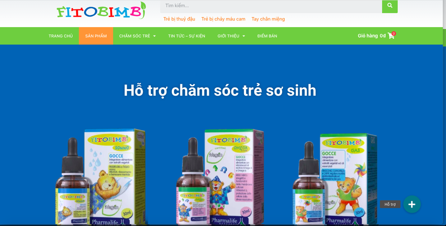 FITOBIMBI là dòng sản phẩm chủ lực của Công ty CP Dược phẩm DELAP.