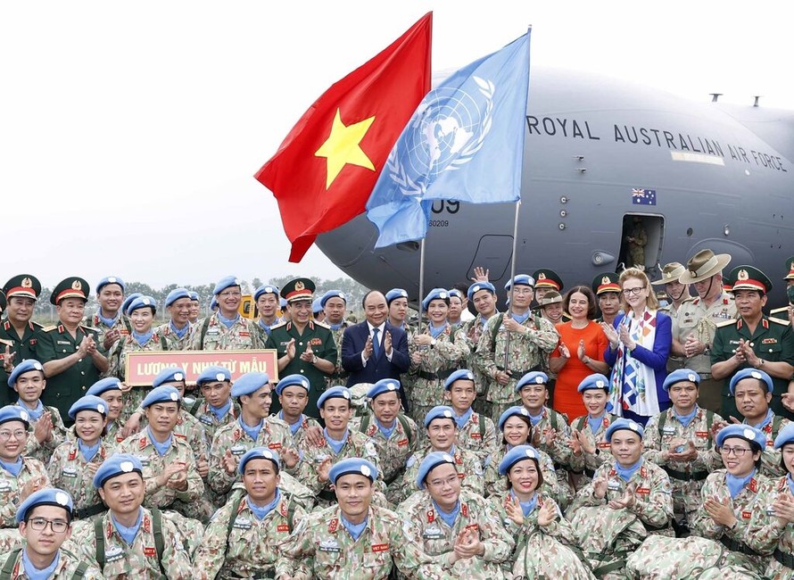 Tham gia hoạt động gìn giữ hòa bình Liên hợp quốc là một điểm sáng trong công tác đối ngoại quốc phòng. 