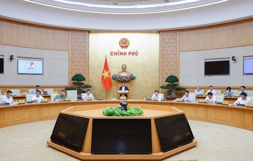 Thủ tướng Phạm Minh Chính chủ trì phiên họp Chính phủ thường kỳ tháng 5/2024.