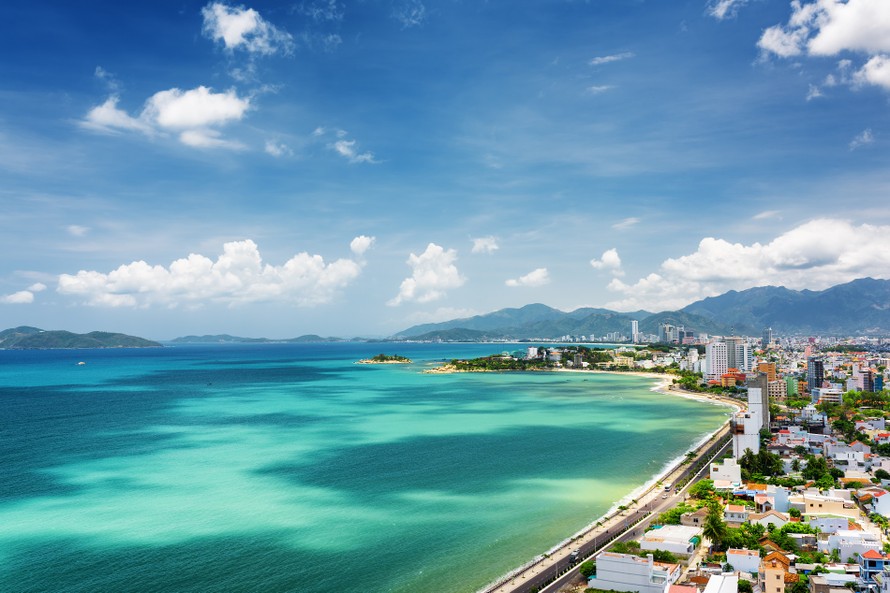 Thành phố Nha Trang nhìn từ trên cao.