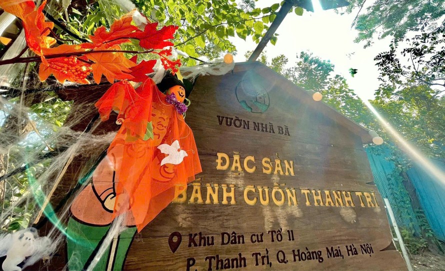 Cơ sở Vườn Nhà Bà hiện đang hoạt động trái phép trên khu đất thuộc quản lý của UBND phường Thanh Trì.