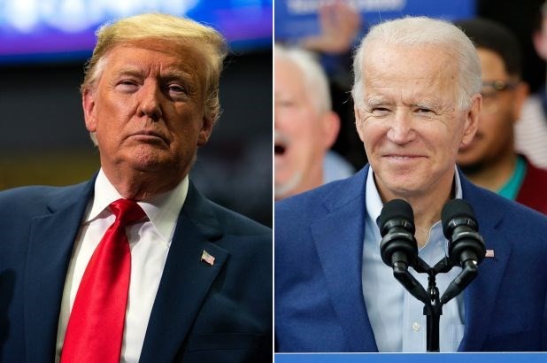 Tổng thống Mỹ Donald Trump và ứng cử viên đảng Dân chủ Joe Biden. (Ảnh: Hà Nội mới)