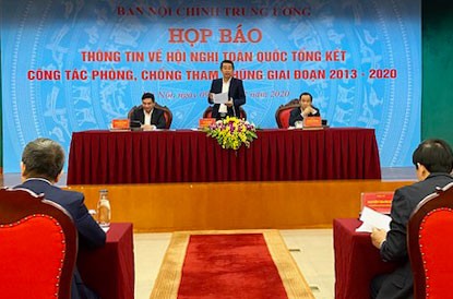 Quang cảnh buổi họp báo sáng 9/12. (Ảnh: Hà Nội mới)