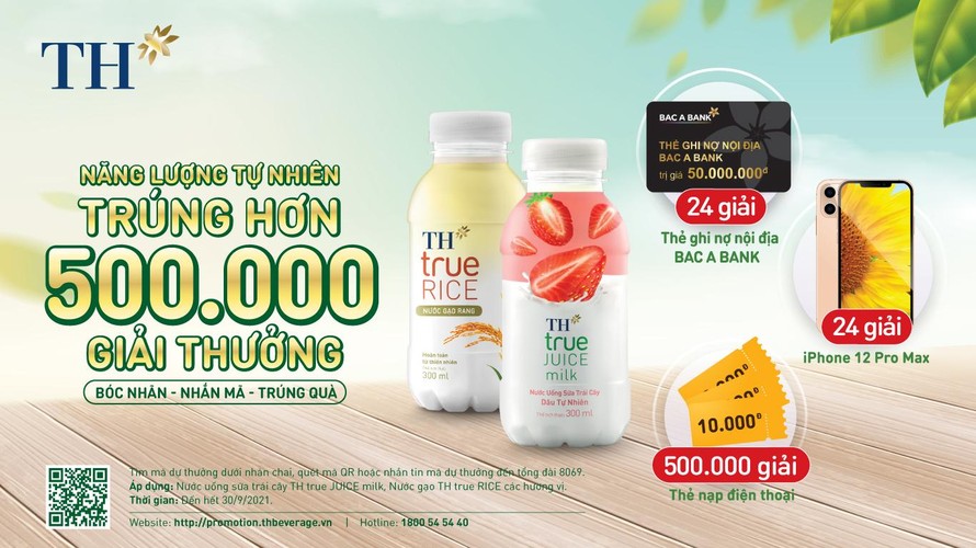 Nạp năng lượng tự nhiên, nhận quà xịn từ TH 