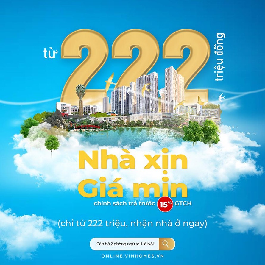 Ưu đãi đặc biệt cho khách hàng giao dịch qua Vinhomes Online 