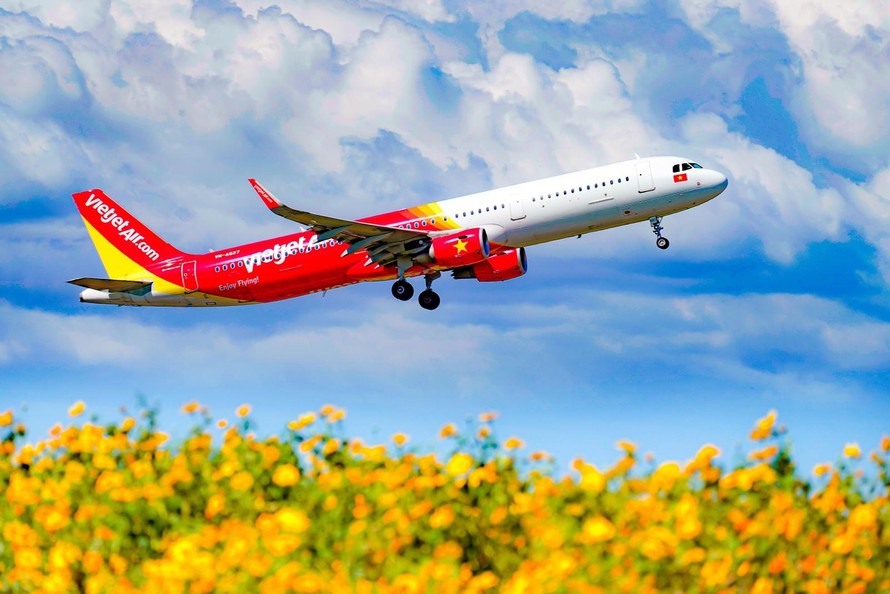 Vận chuyển mai, đào Tết Nguyên Đán 2022 cùng Vietjet