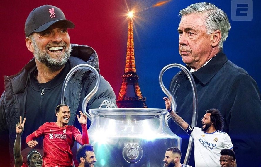 Bữa tiệc bóng đá tại Paris giữa Liverpool và Real Madrid 