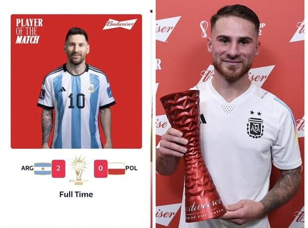 Messi nhường lại danh hiệu MOTM cho MacAllister (Nguồn: FIFA) 